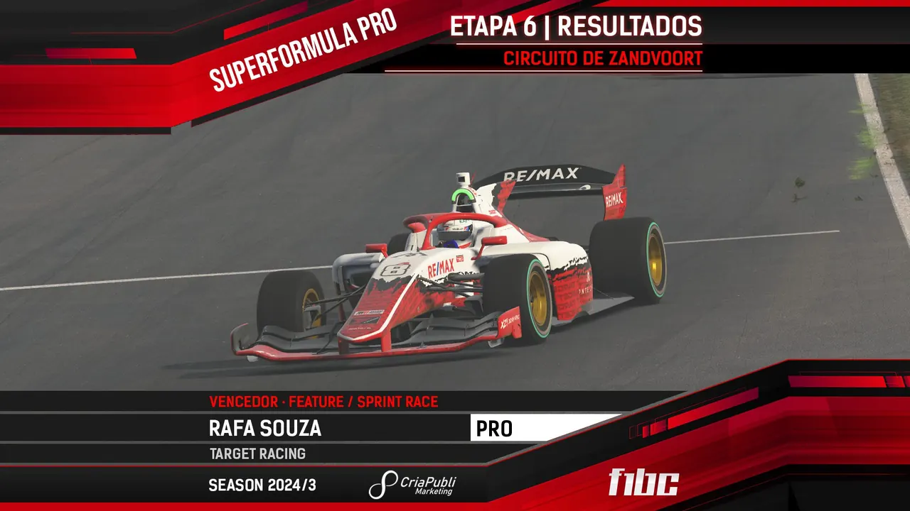CriaPubli SuperFormula: Rafa Souza é o campeão após domínio em Zandvoort