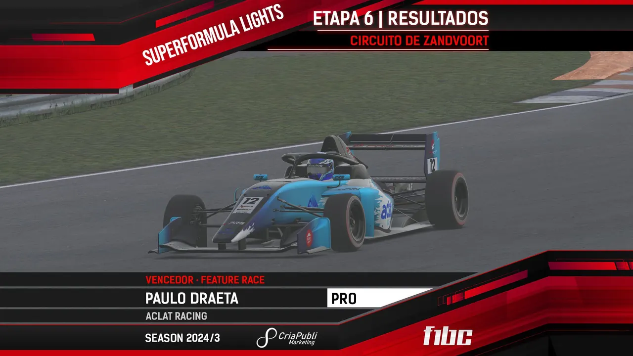 CriaPubli SuperFormula Lights: Paulo Draeta vence em Zandvoort e fatura o título
