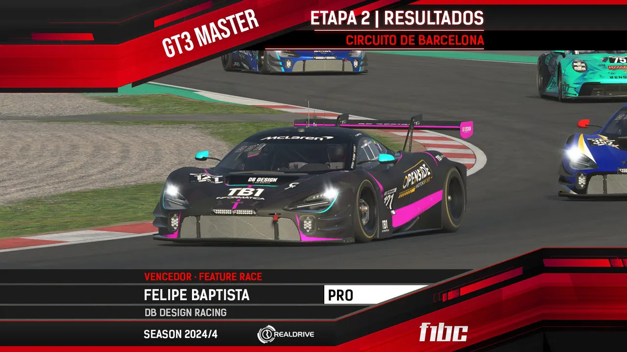 Realdrive GT3 Master: Felipe Baptista e Vinicius Neto vencem em Barcelona