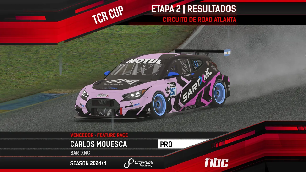 CriaPubli TCR Cup: Carlos Mouesca e Thiago Izequiel vencem em Road Atlanta