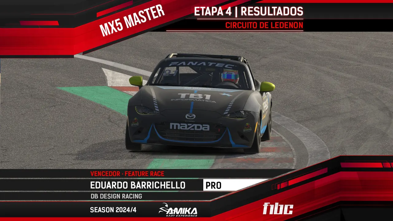 AMIKA MX5 Master: Eduardo Barrichello vence duas em Ledenon