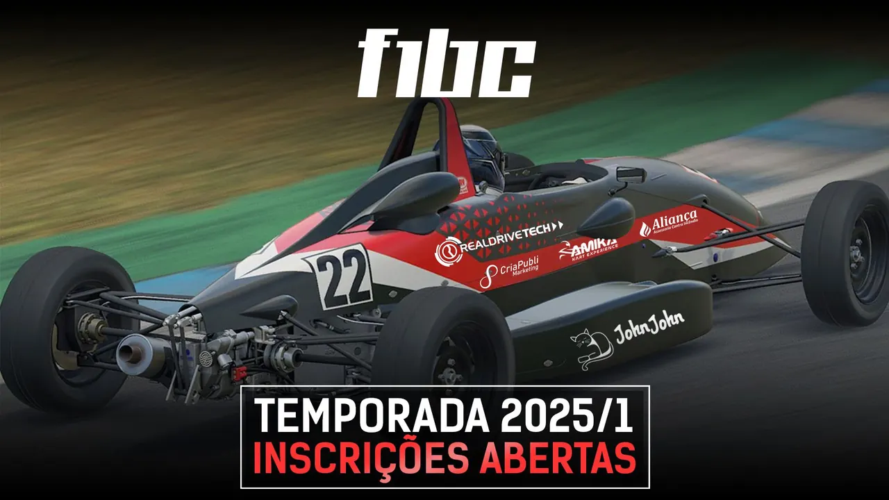 F1BC Esports abre inscrições para temporada 2025/1 com novidades