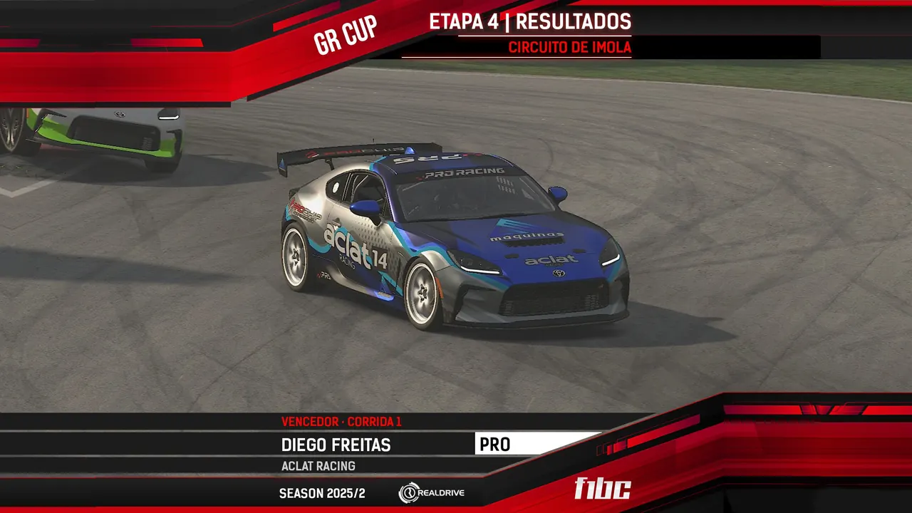 Realdrive GR Cup: Diego Freitas e Marcos Riffel vencem em Ímola