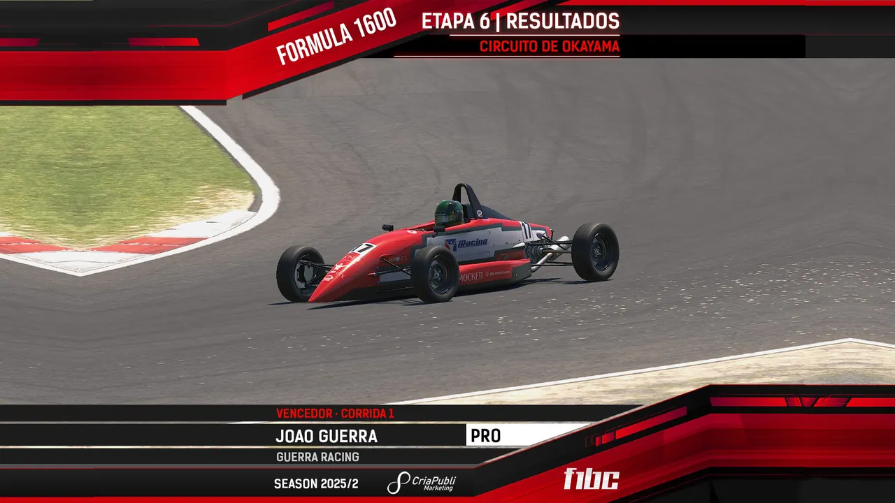 CriaPubli Formula 1600: Feitosa, Arthuzo e Torresmo Racing levantam os títulos em Okayama