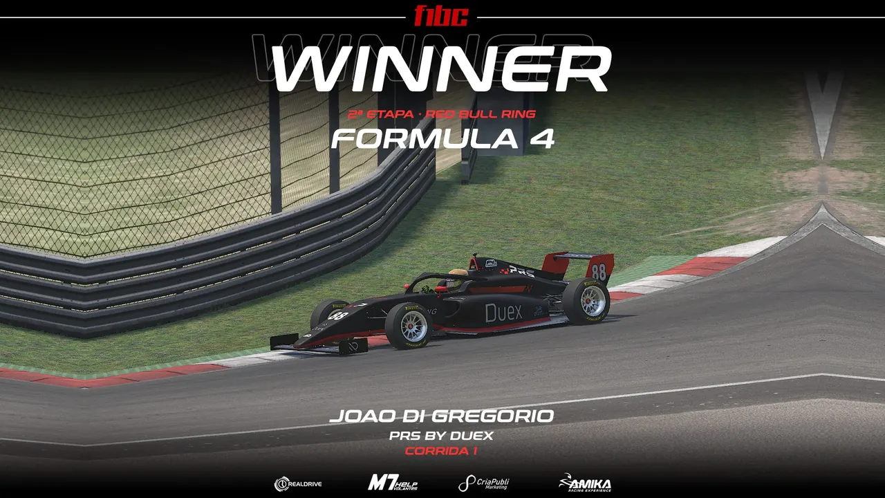 M7Help Formula 4: João Di Gregório e João Caracelli vencem corridas em Spielberg
