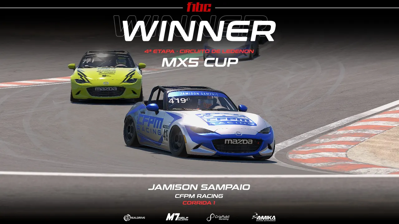 AMIKA MX5 Cup: Jamison Sampaio e Breno Rodrigues vencem em Ledenon