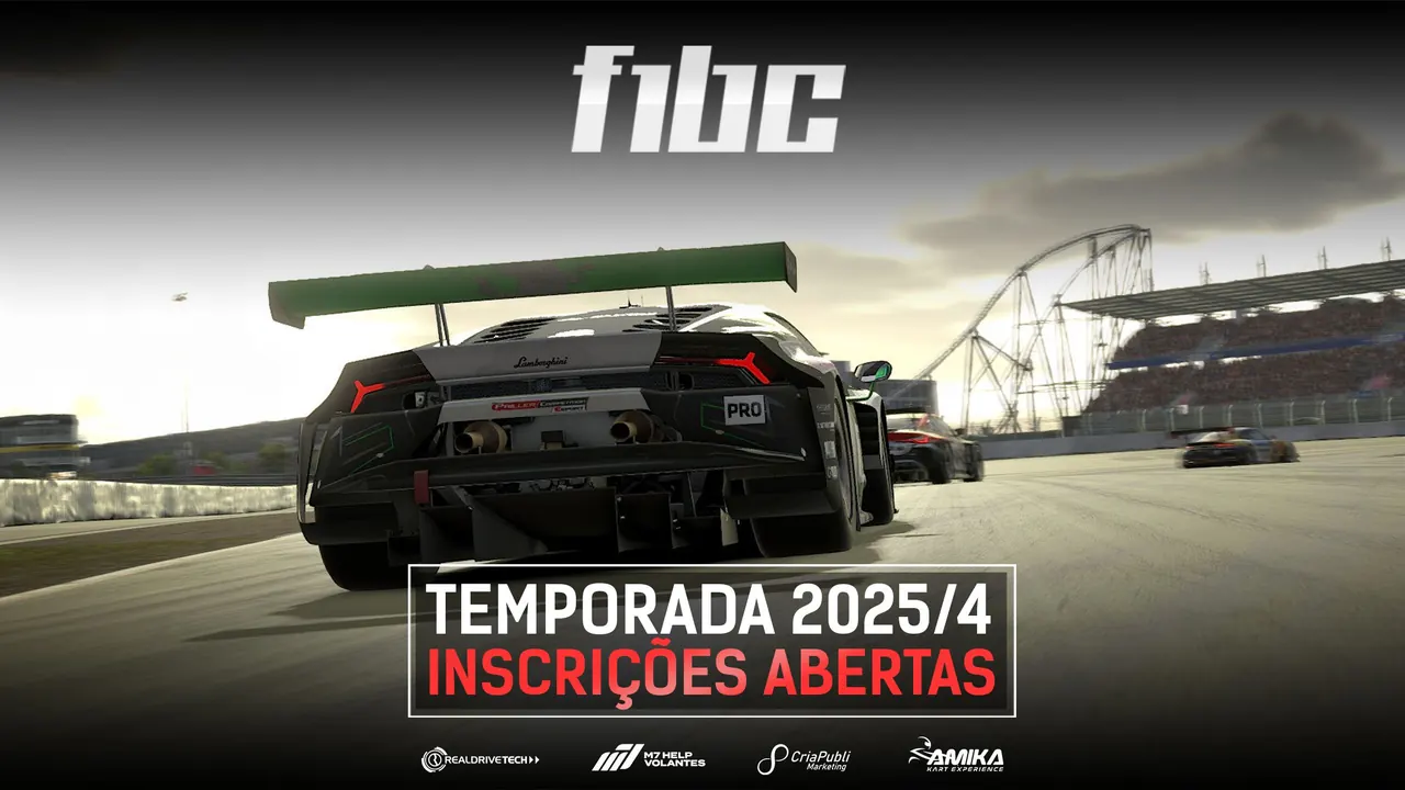 F1BC Esports abre inscrições para temporada 2025/4 com novidades