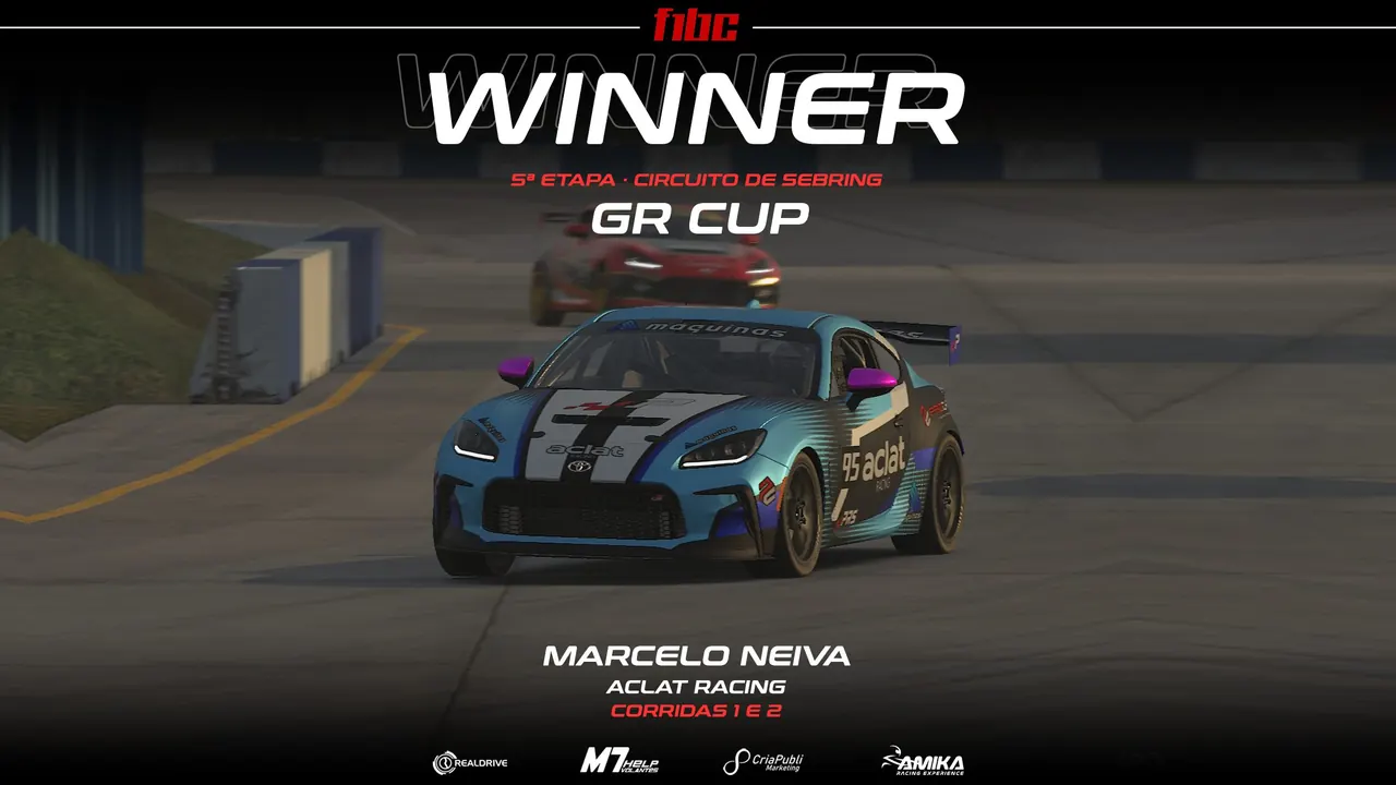 Realdrive GR Cup tem domínio de Marcelo Neiva em Sebring