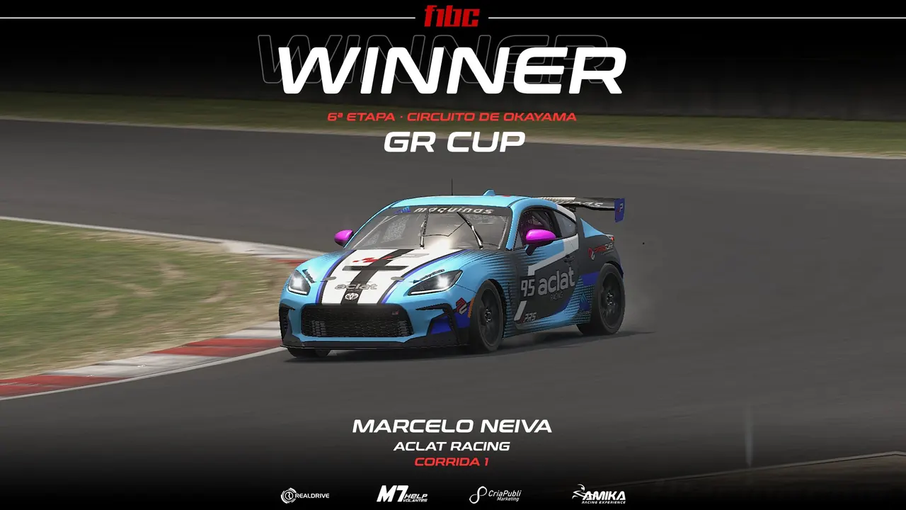 Realdrive GR Cup: Rafael Pinheiro vira o jogo por 1 ponto em Okayama e fatura o título