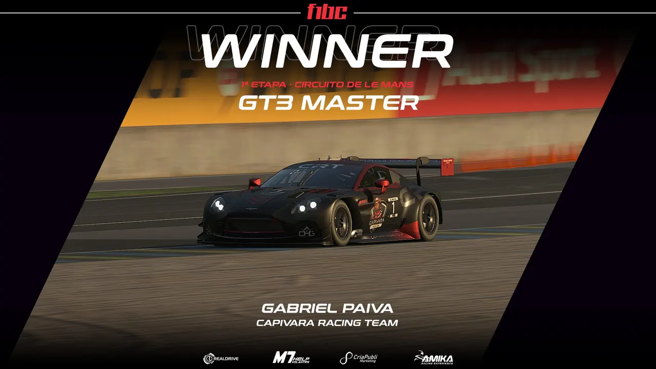 Realdrive GT3 Master: Grande corrida na estreia tem vitória de Gabriel Paiva