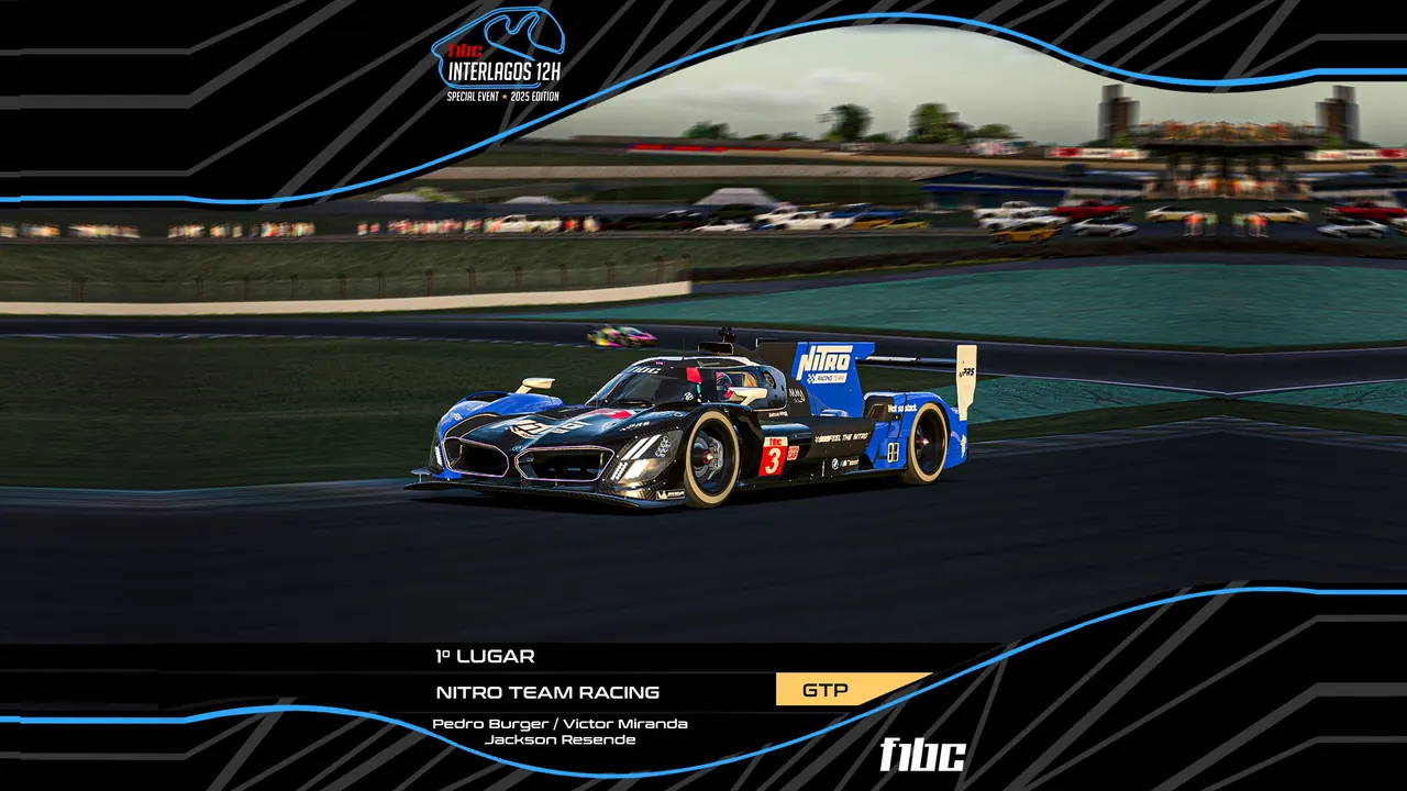 F1BC Interlagos 12h: Vitórias de NITRO Team Racing (GTP) e Grip Racing (GT3)