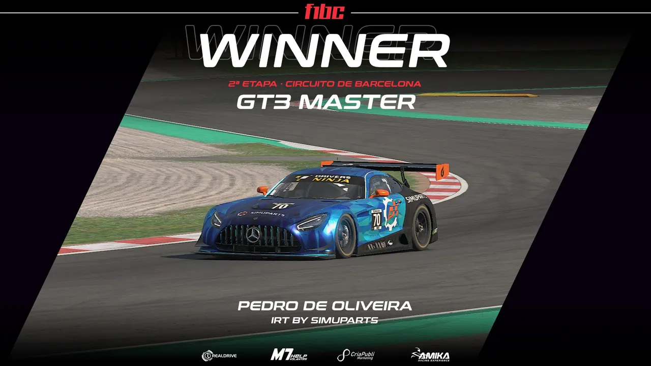 Realdrive GT3 Master: Grande corrida tem vitória de Pedro de Oliveira em Barcelona