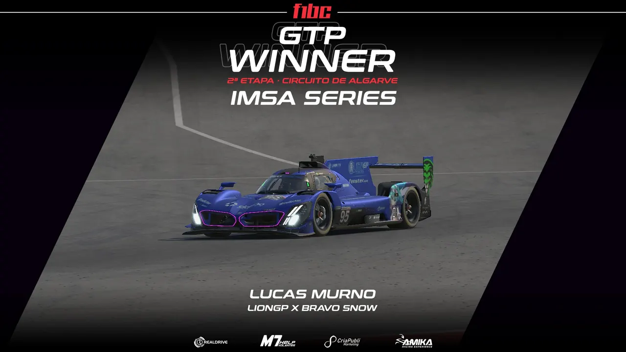 F1BC IMSA Series: Lucas Murno e Thiago Mello vencem no Algarve