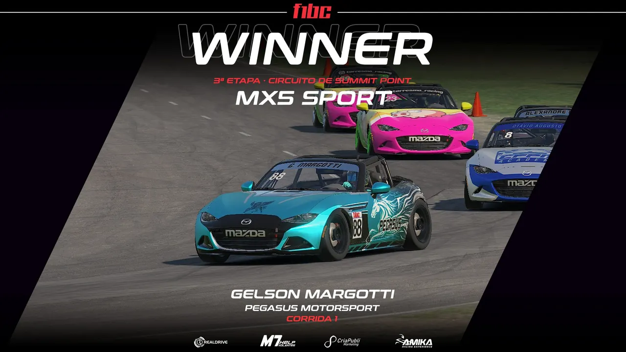 AMIKA MX5 Sport: Gelson Margotti e Alan Douglas vencem em Summit Point