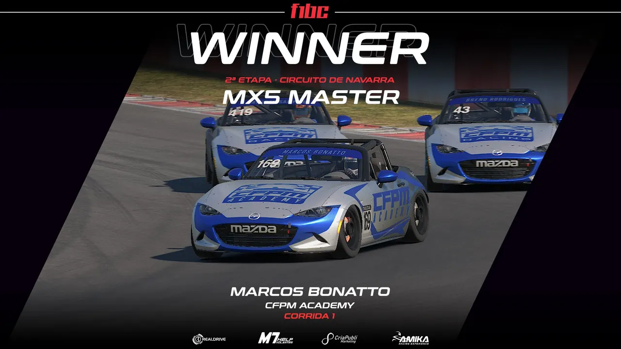F1BC MX5 Master: Marcos Bonatto e Breno Rodrigues vencem em Navarra