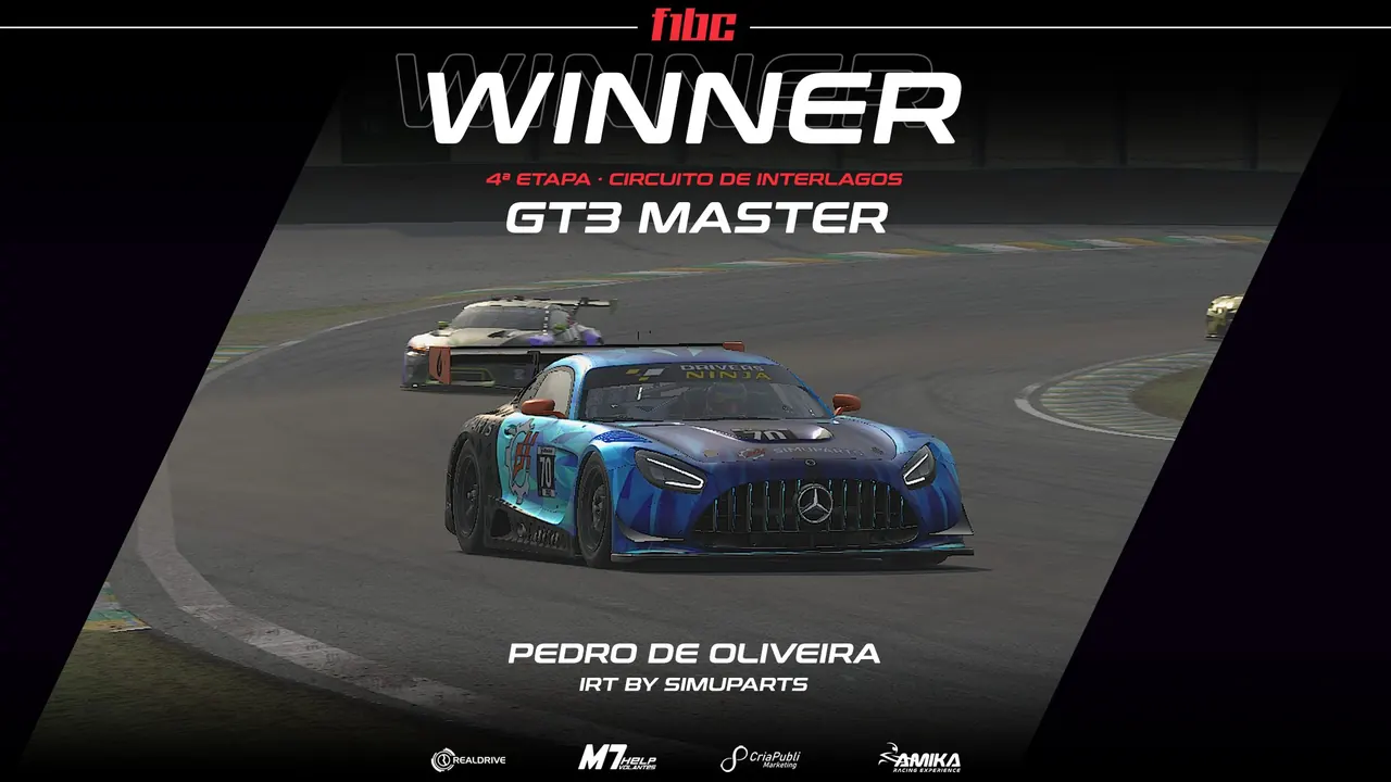 Realdrive GT3 Master: Após largada horrível, Interlagos tem vitória de Pedro de Oliveira