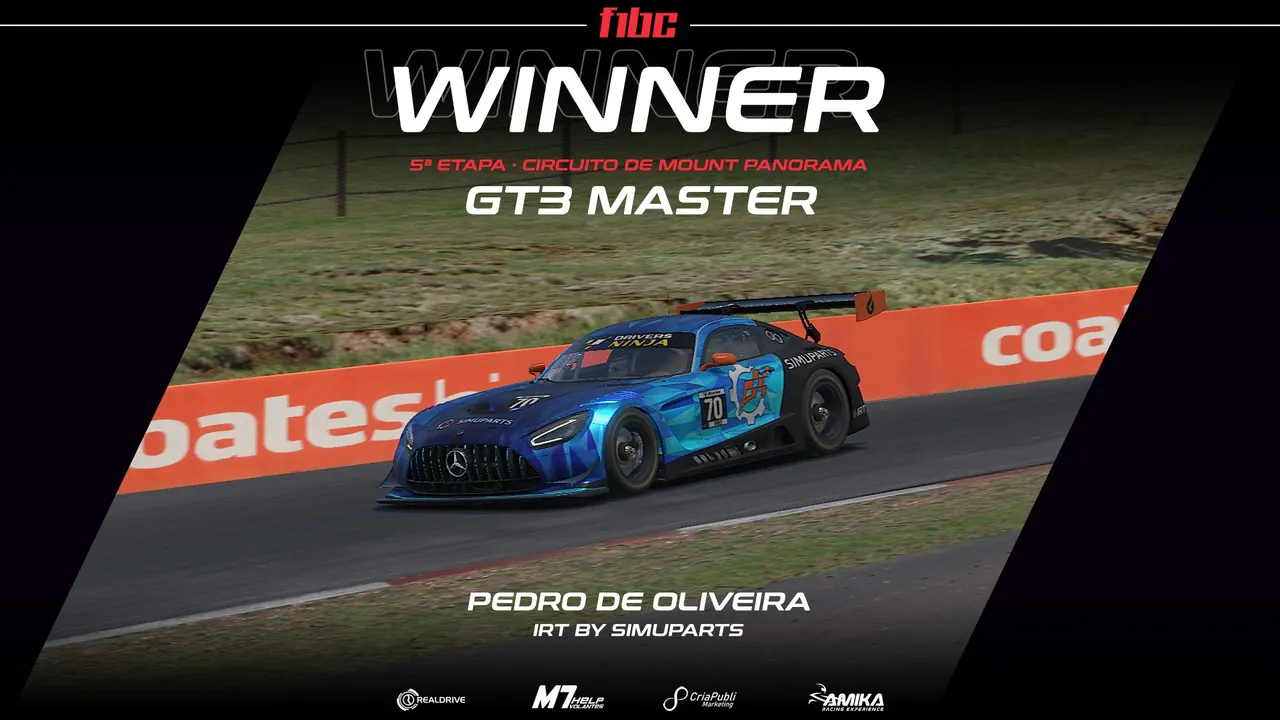Realdrive GT3 Master: Pedro de Oliveira vence em Bathurst e fica perto do título