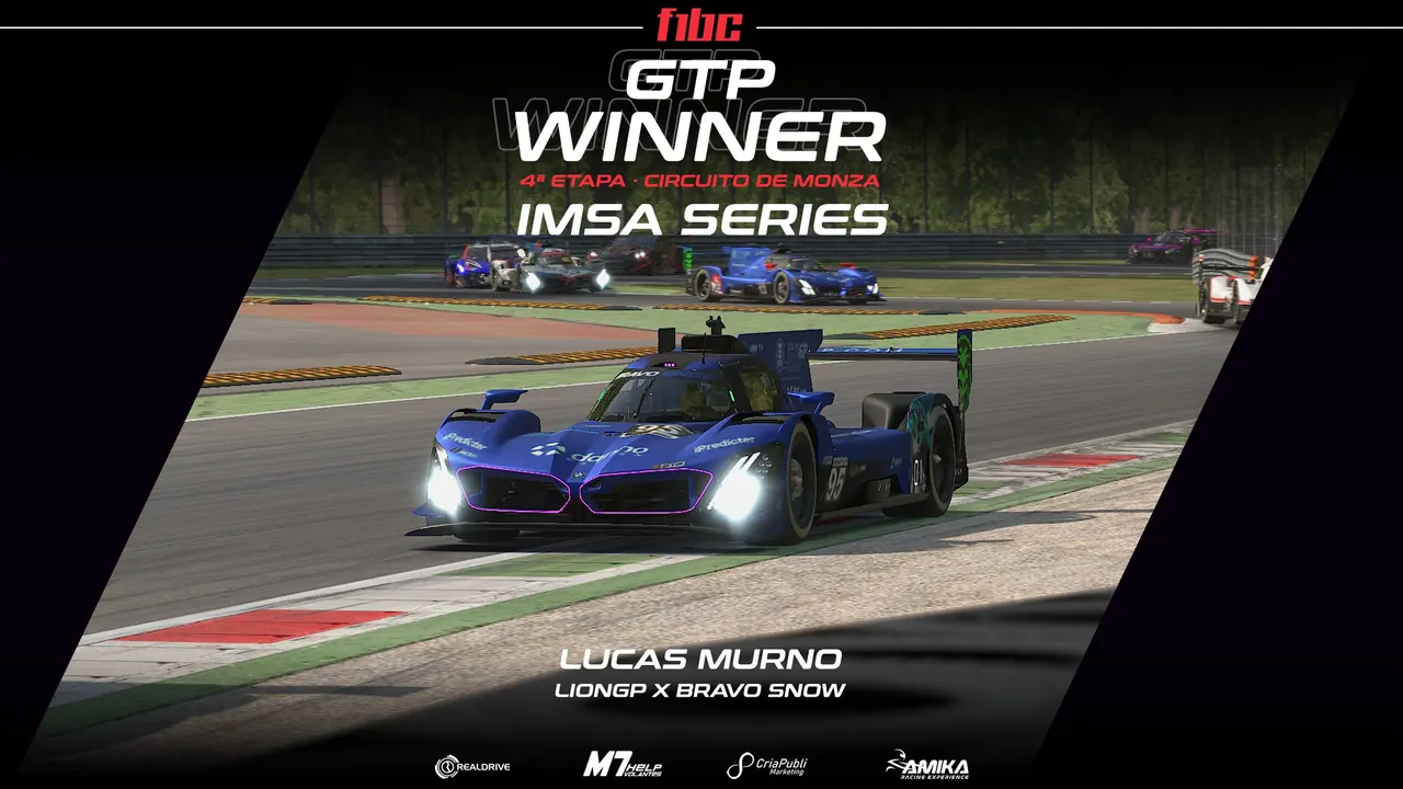 F1BC IMSA Series: Lucas Murno e Victor Veloso vencem bela corrida em Monza