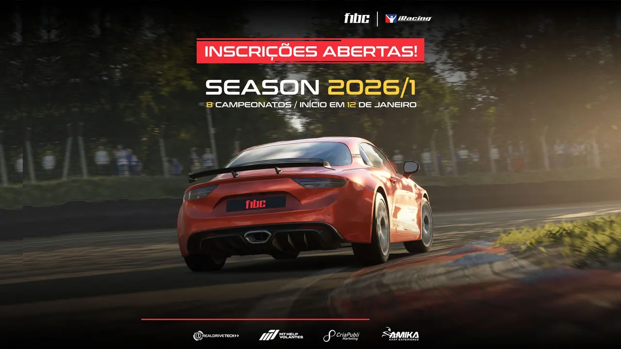 F1BC Esports abre inscrições para temporada 2026/1 com novidades