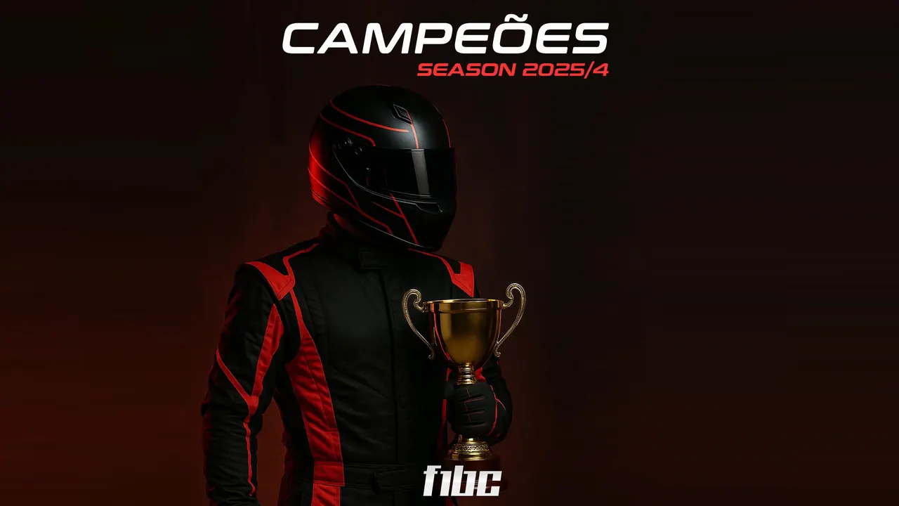 Fim da Season 2025/4 no F1BC Esports: Confira os campeões e destaques!