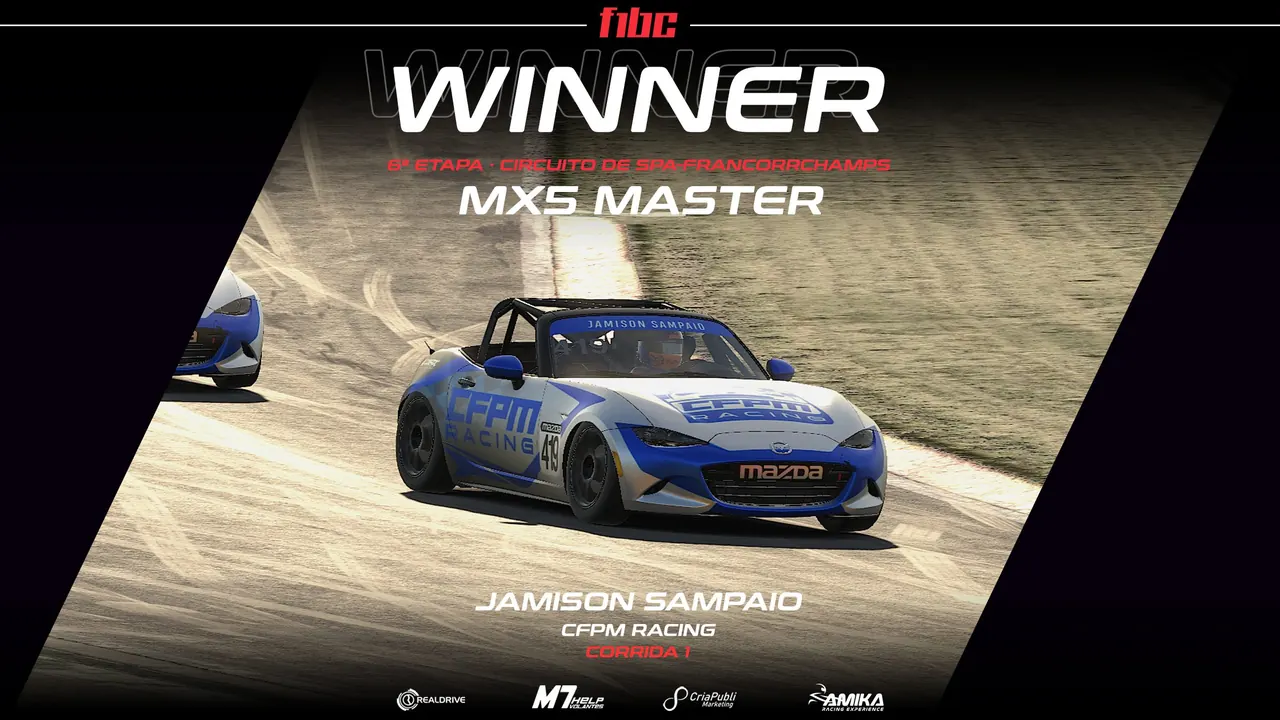 F1BC MX5 Master: Jamison Sampaio no detalhe em Spa fatura o heptacampeonato