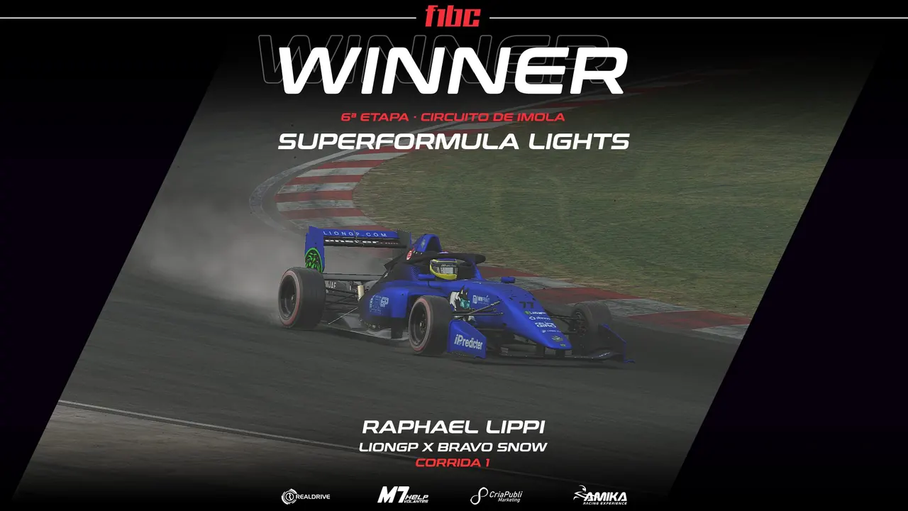 F1BC SuperFormula Lights: João Di Gregório é campeão em dilúvio de Ímola