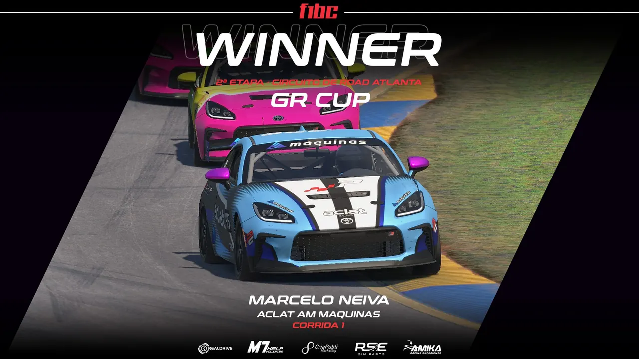 Realdrive GR Cup: Marcelo Neiva e Bruno Gaiotto vencem em Road Atlanta