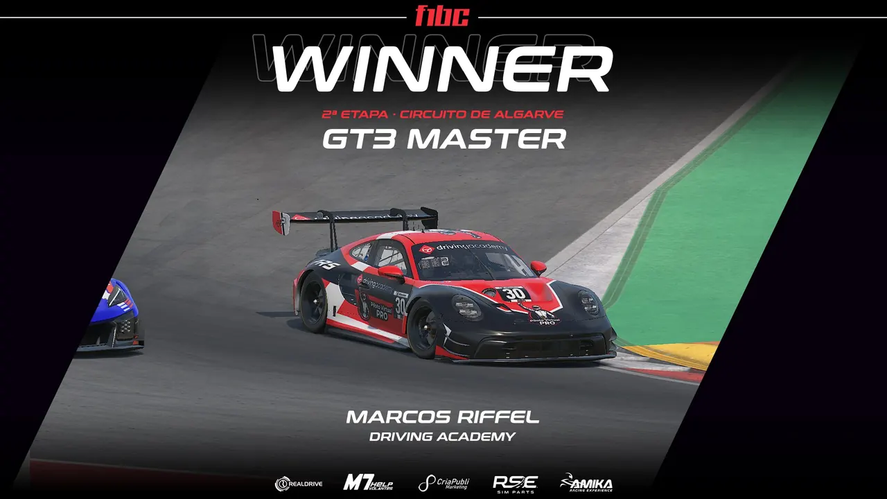 Realdrive GT3 Master: Marcos Riffel vence prova agitada no Algarve