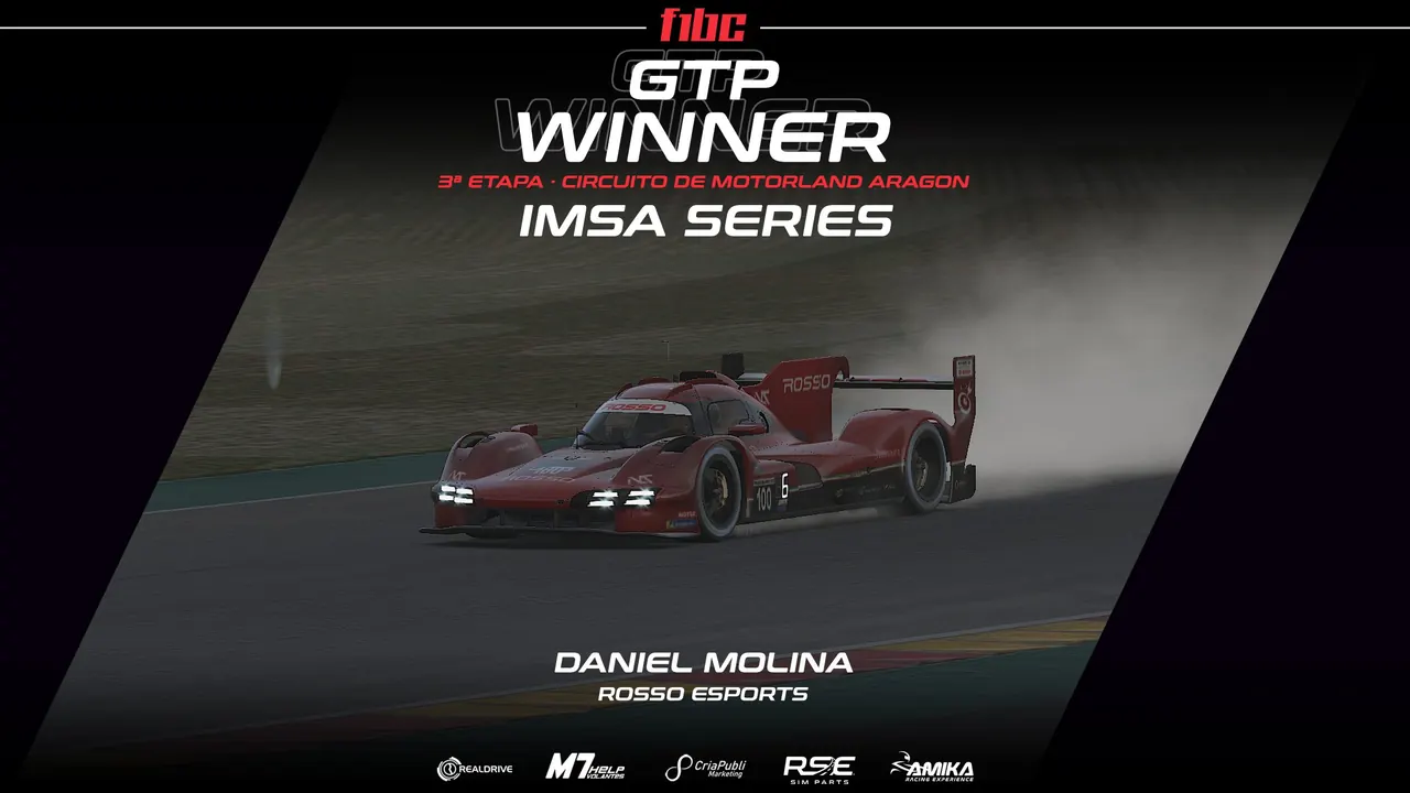 F1BC IMSA Series: Molina, Castro e Godoi vencem na chuva em Aragón