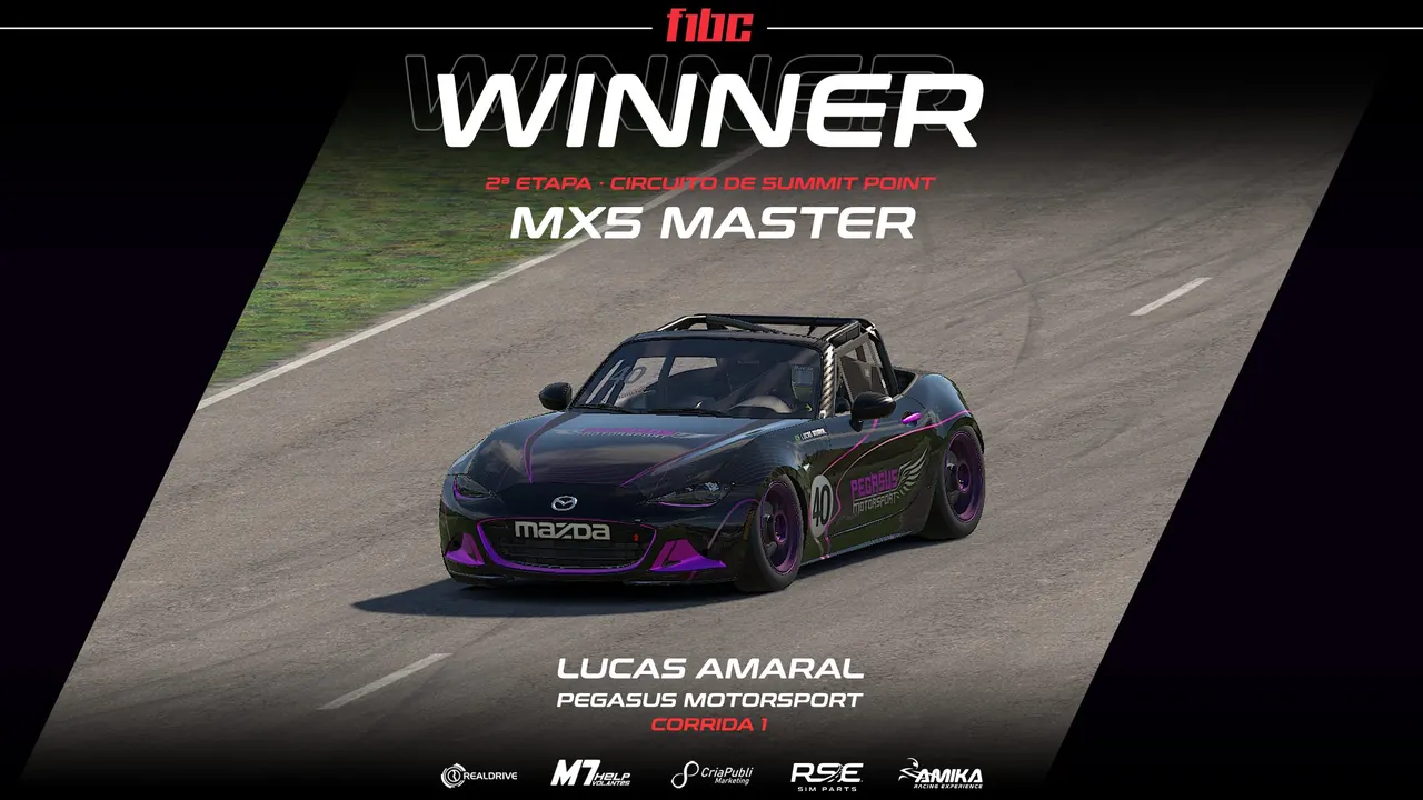 AMIKA MX5 Master: Lucas Amaral e Andre Real surpreendem em Summit Point