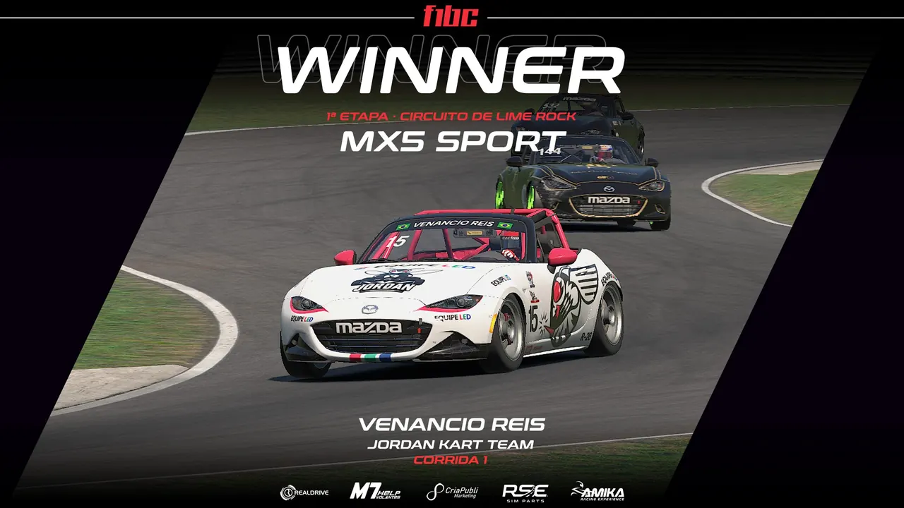 RSE MX5 Sport 2026/1: Venancio Reis e Andre Luigi vencem na abertura em Lime Rock Park