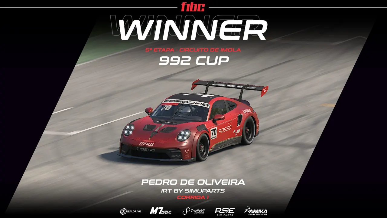 F1BC 992 Cup: Leandro Lanzendorf defende o título em Ímola
