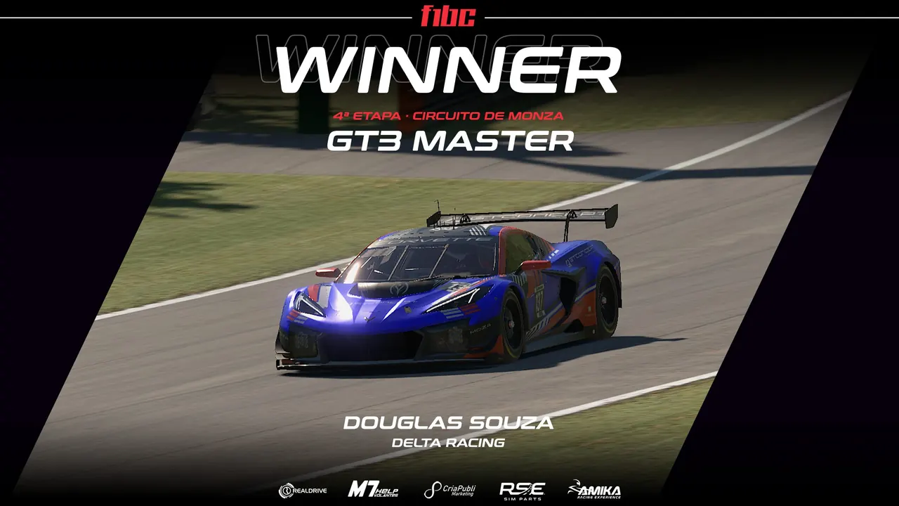 Realdrive GT3 Master: Douglas Souza vence em Monza e lidera a tabela