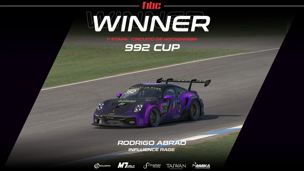 Taiwan 992 Cup: Rodrigo Abrão e Leandro Lanzendorf fazem dobradinha em Hockenheim