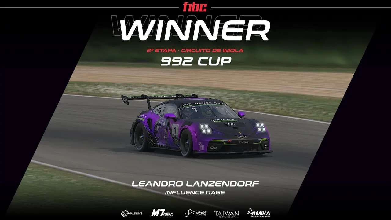 Taiwan 992 Cup: Lanzendorf vence em Ímola e empata com Abrão