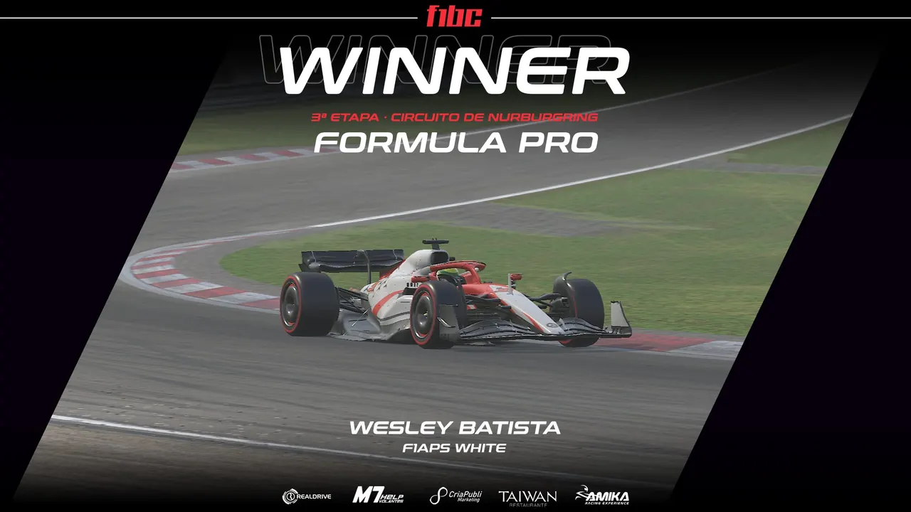F1BC Formula Pro: Wesley Batista surpreende e vence em Nurburgring