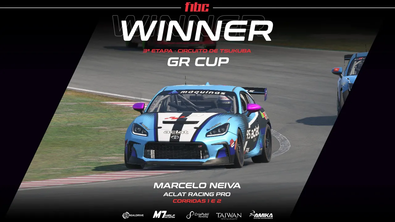 Realdrive GR Cup: Marcelo Neiva vence as duas provas em Tsukuba