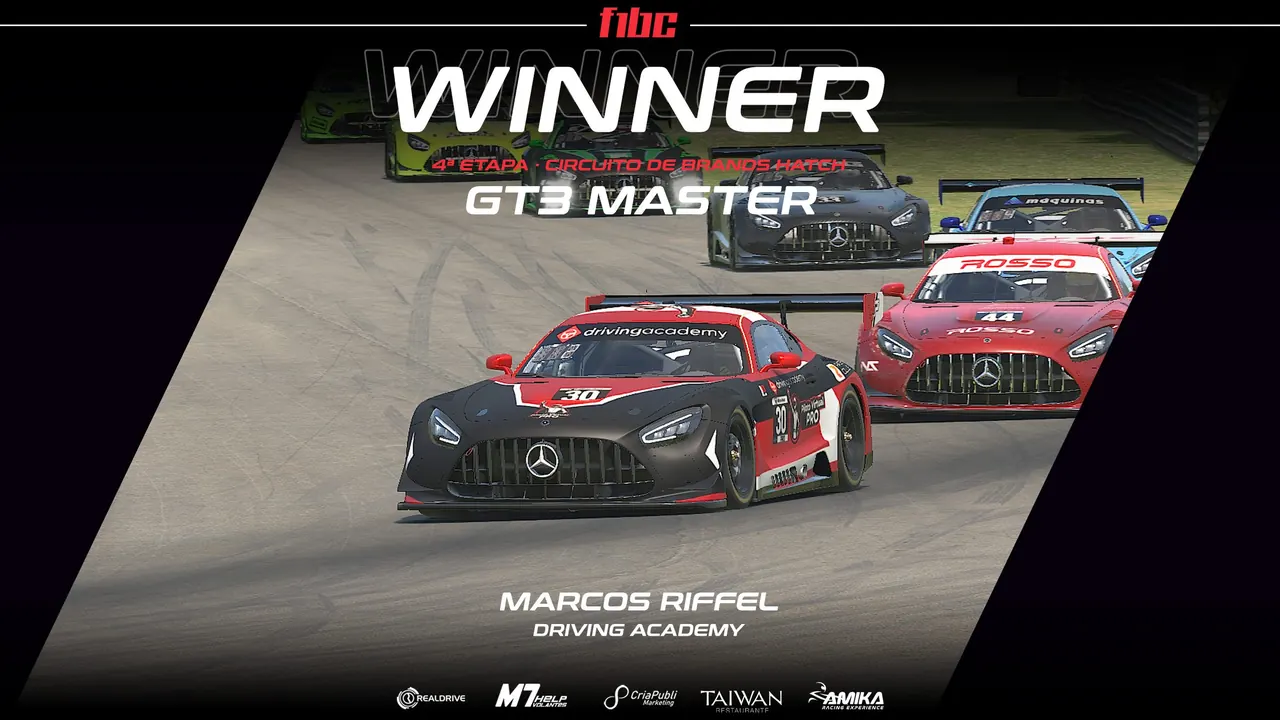 Realdrive GT3 Master: Marcos Riffel triunfa em Brands Hatch