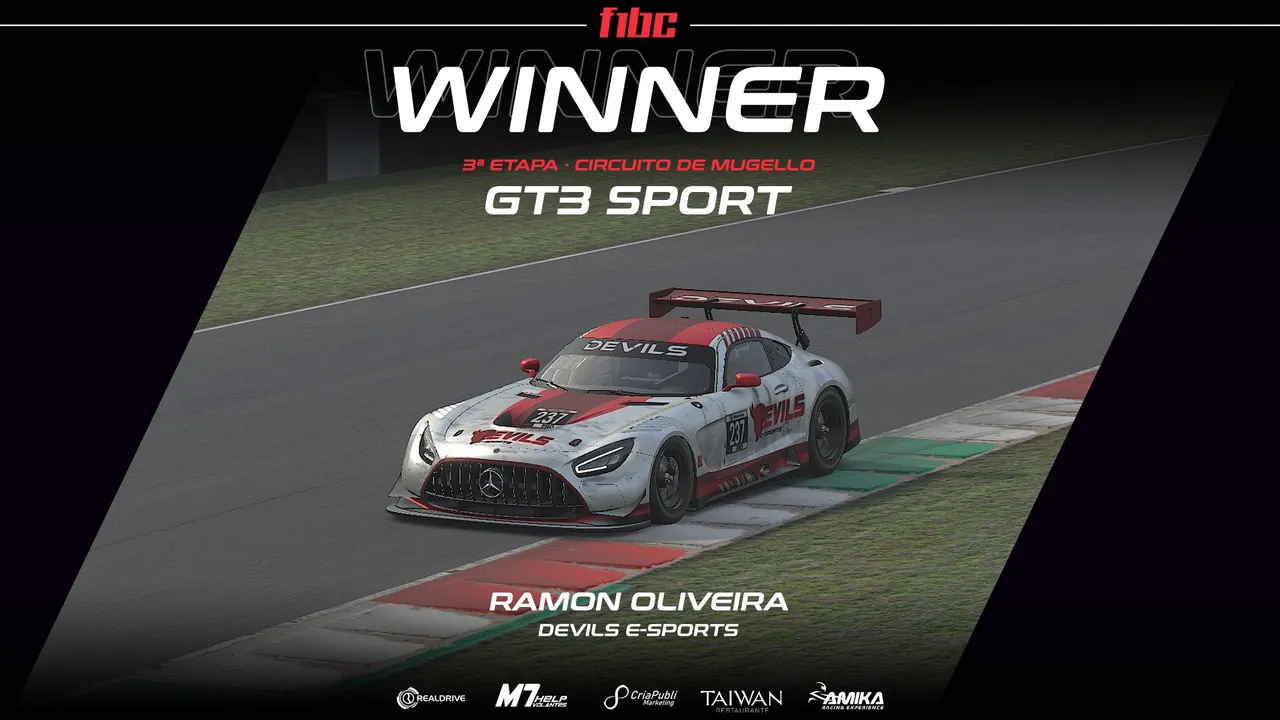 Realdrive GT3 Sport: Ramon Oliveira leva a melhor em Mugello