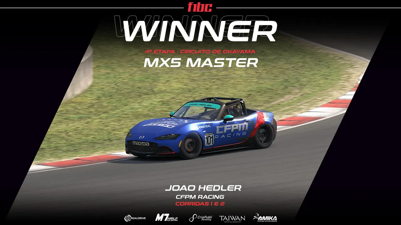 AMIKA MX5 Master: João Hedler vence tudo em Okayama