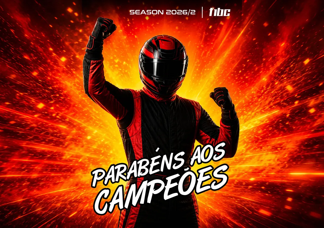 Fim da Season 2026/2 no F1BC Esports: Confira os campeões e destaques!