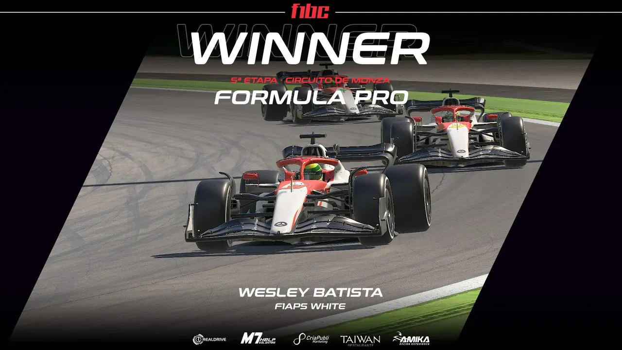 M7Help Formula Pro: Wesley Batista vence em Monza e assume a liderança
