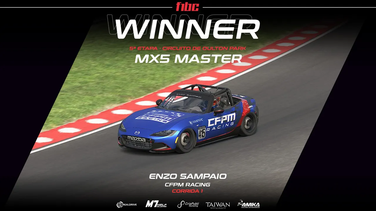 AMIKA MX5 Master: Jamison e Enzo vencem em Oulton; Hedler segue líder