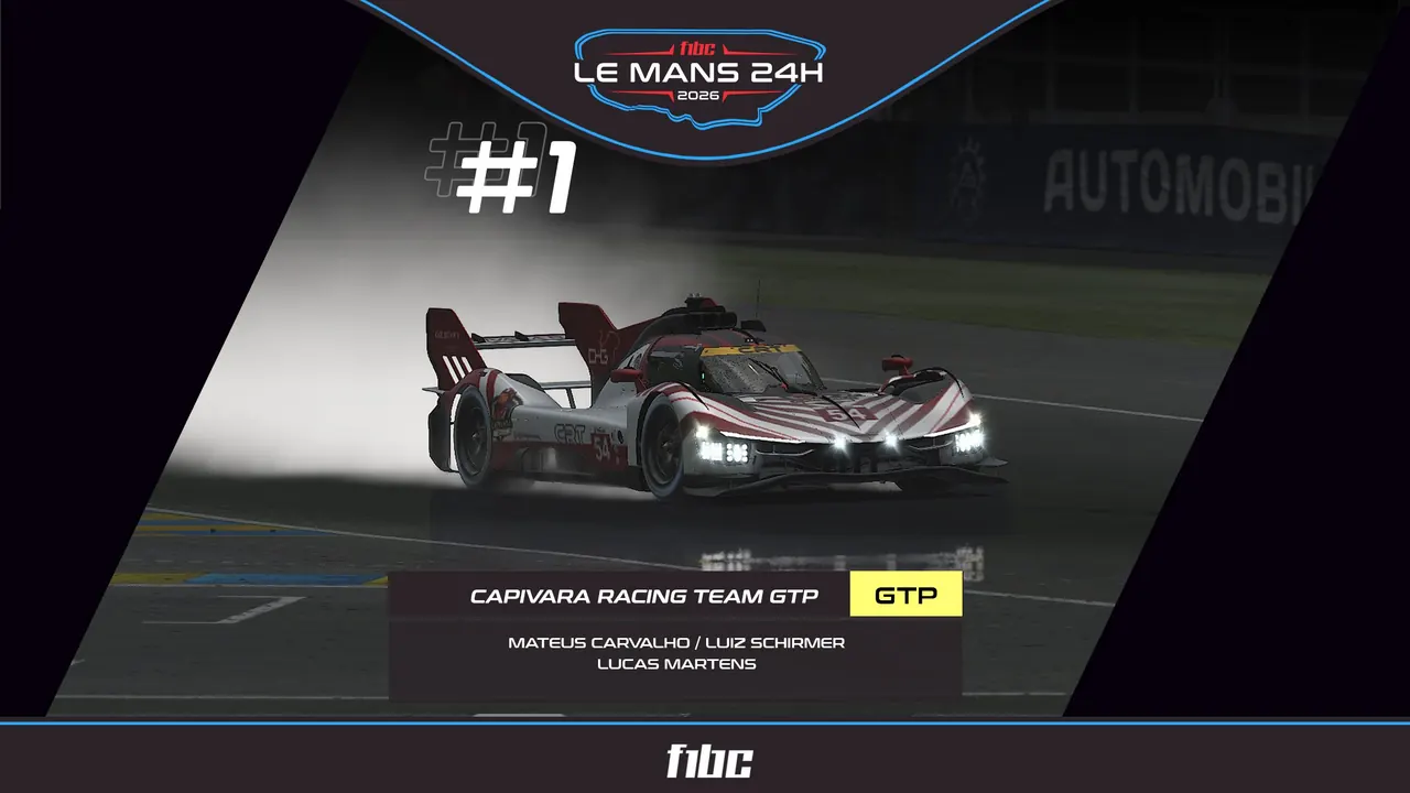 F1BC Le Mans 24h: Capivara, Full Time e Hardline fazem história
