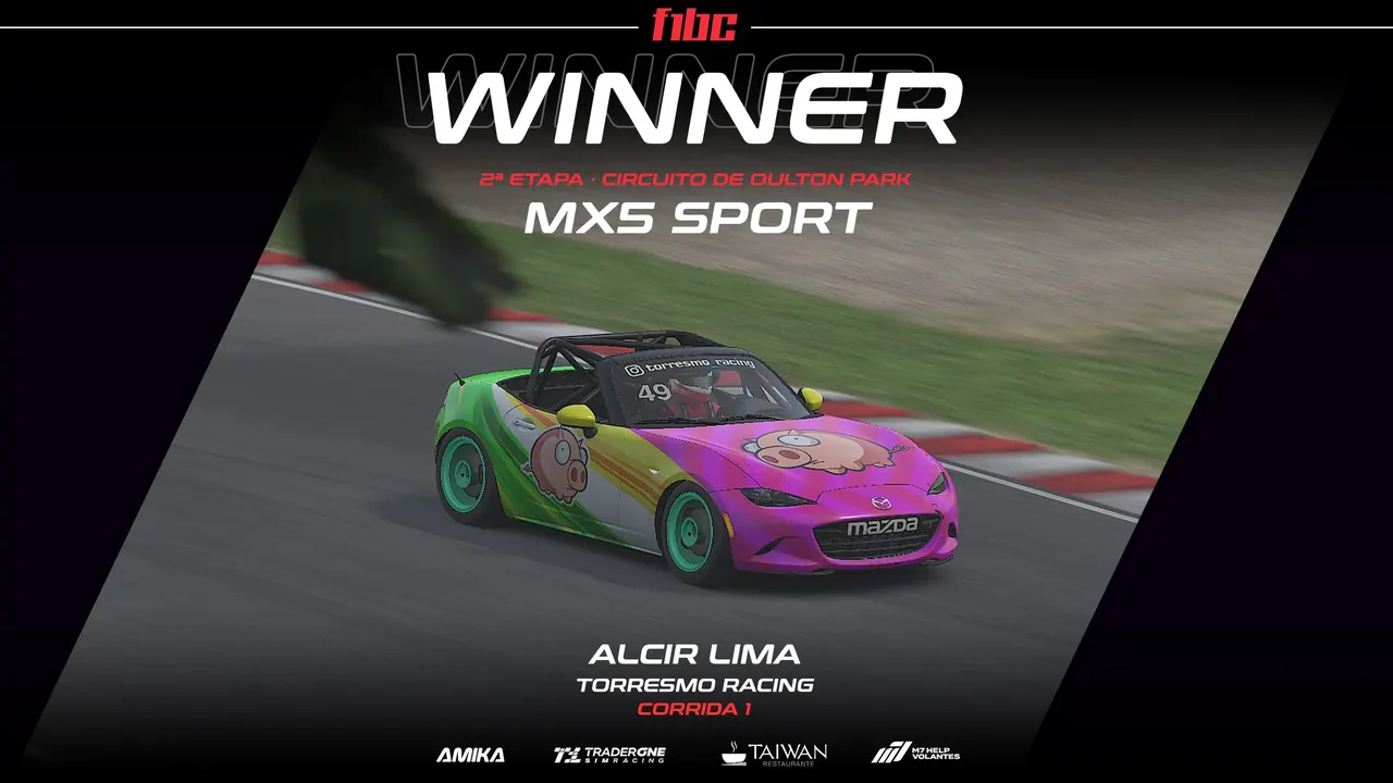 F1BC MX5 Sport: Alcir Lima e Kesley Pereira são os vencedores em Oulton