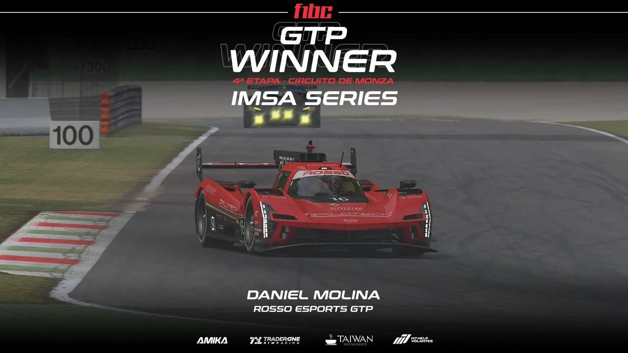 F1BC IMSA Series: Molina, Cruz e de Oliveira vencem em Monza