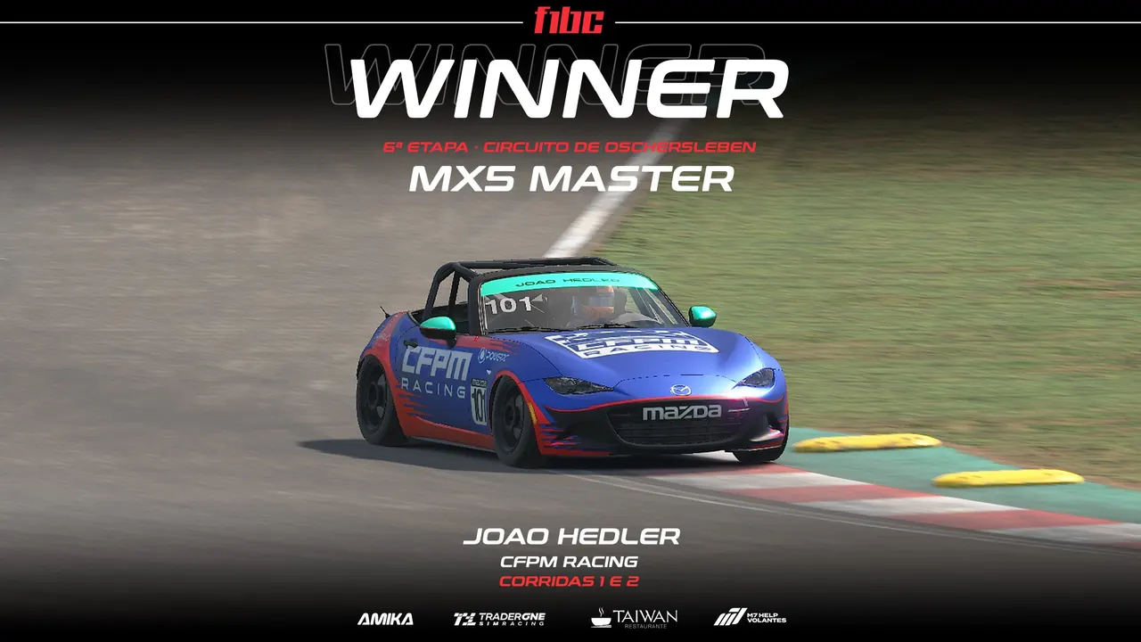 AMIKA MX5 Master: João Hedler vence em Oschersleben e fatura título
