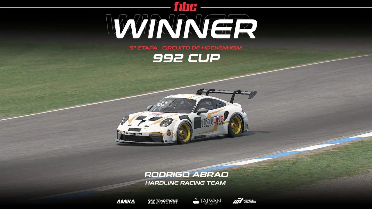 Taiwan 992 Cup: Rodrigo Abrão vence em Hockenheim e abre vantagem