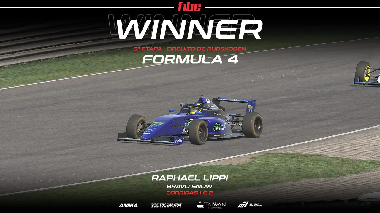 M7Help Formula 4: Raphael Lippi vence nas duas em Rudskogen