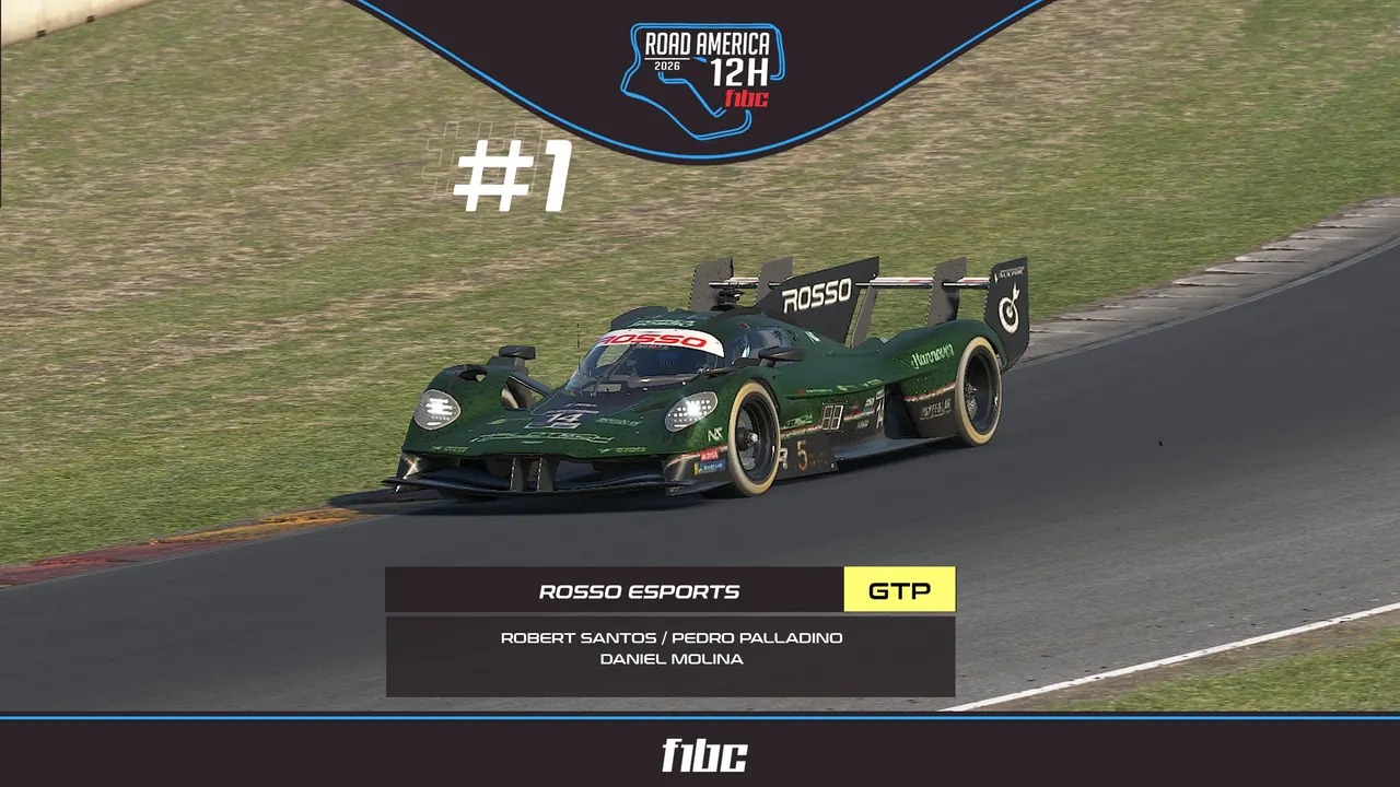 F1BC Road America 12h: Rosso (GTP), Full Time (LMP2) e Hardline (GT3) vencem